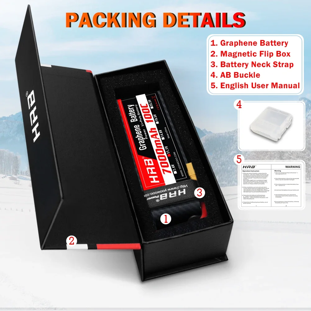 4S Lipo Battery 14.8V 6000Mah - Akumulator grafenowy 2S 3S 4S 6S