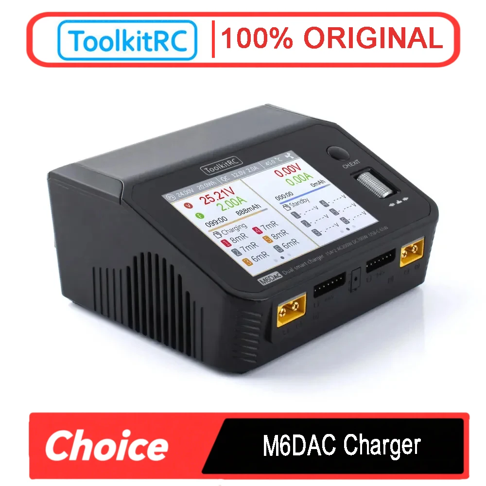 Toolkitrc M6Dac Smart Charger - ToolkitRC M6DAC – inteligentna ładowarka i