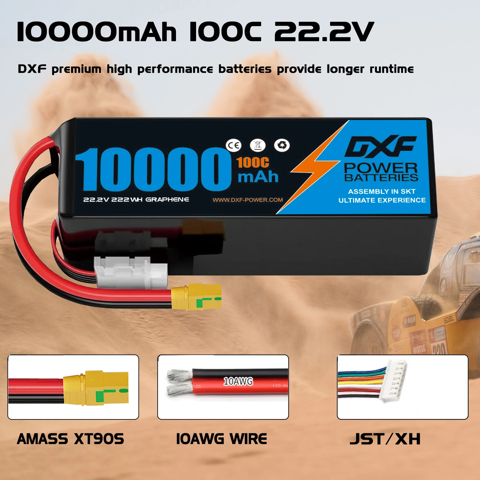 Akumulator Lipo DXF 6S 22.2V 1 – 6S Lipo Battery 22.2V 5000Mah recenzja i cena